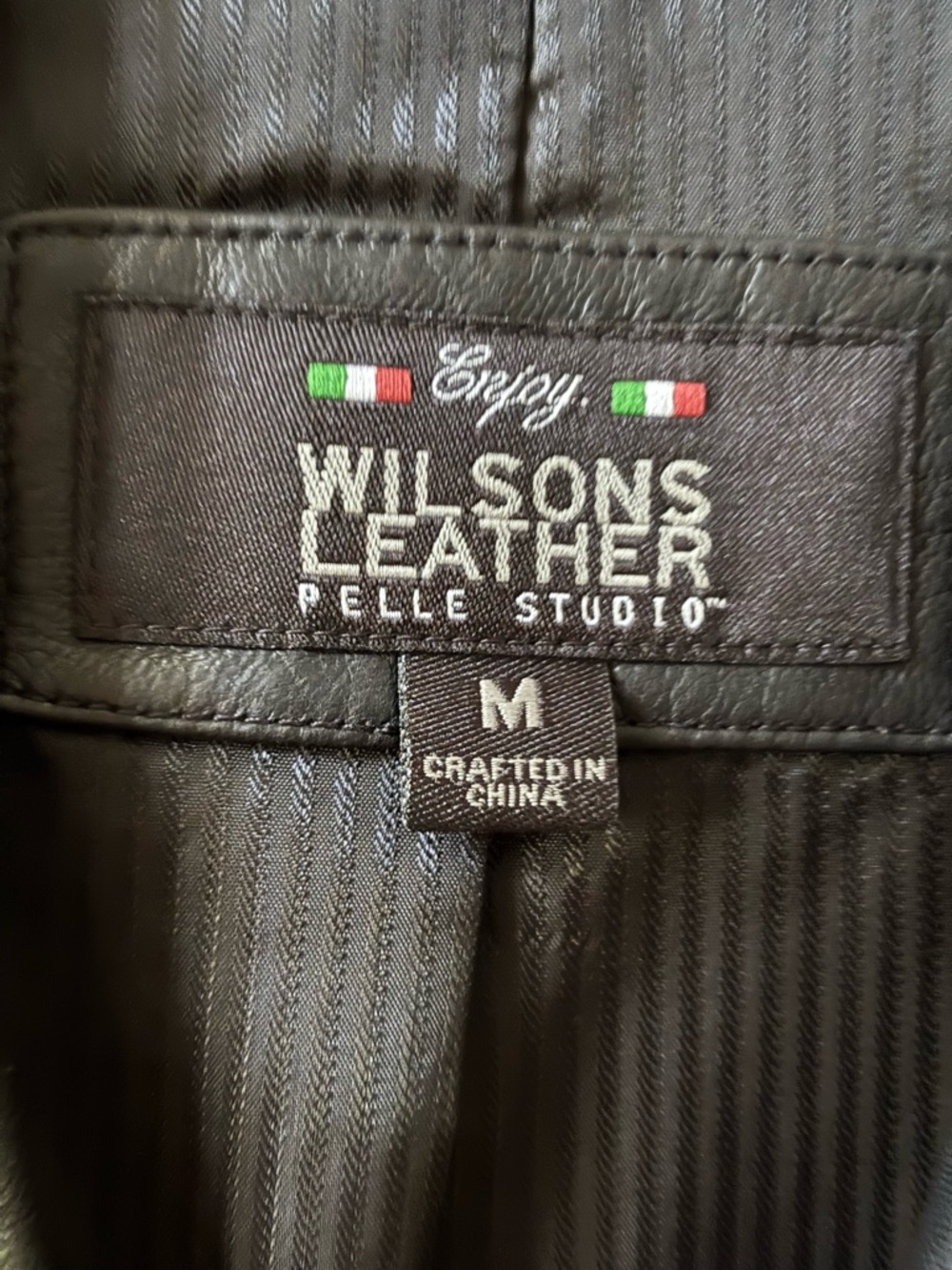 Wilsons Leather Black Label Pelle Studio Jacket - Black - Picture 7 of 11